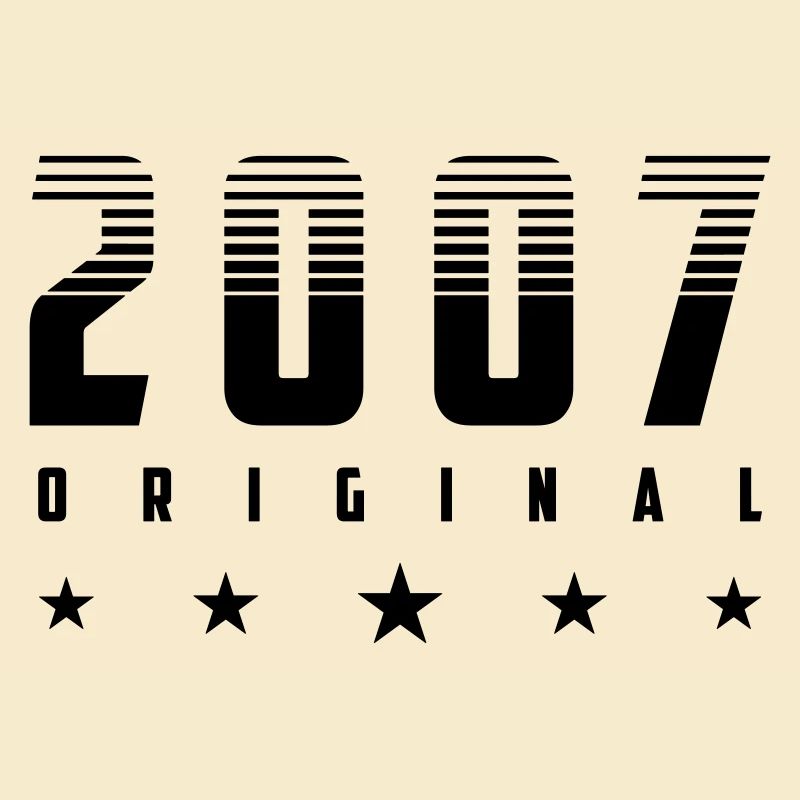 Année de naissance originale 2007 | Couleur modifiable