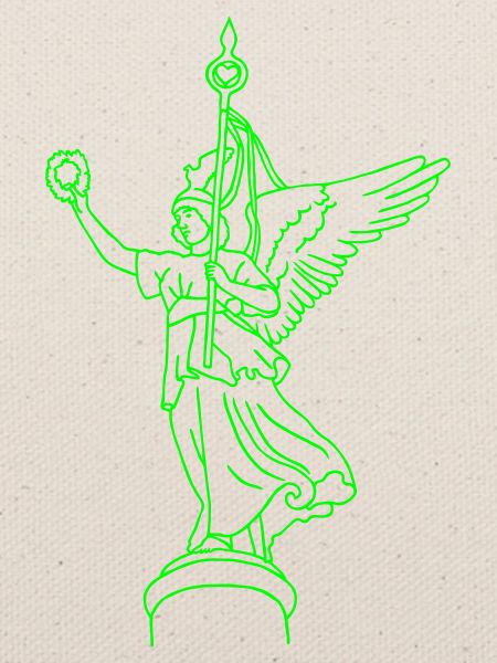 Goldelse auf Siegesäule