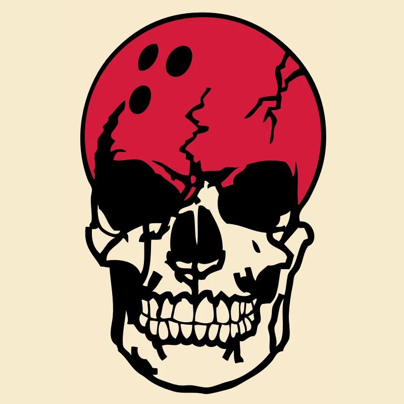death bowling ball head dead skull11204