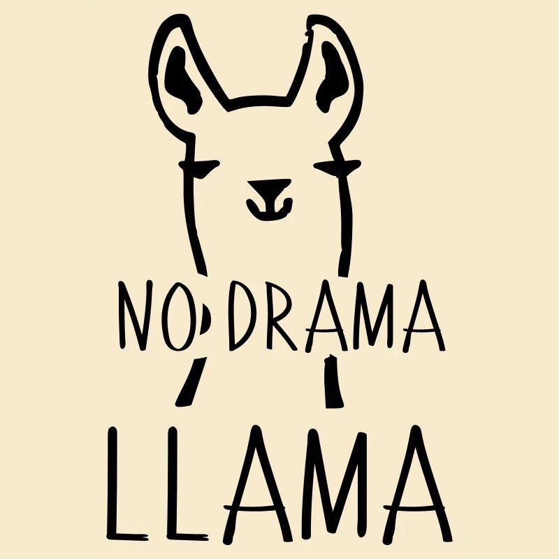 No Drama Llama Witzig Tier Kamel Geschenk Idee