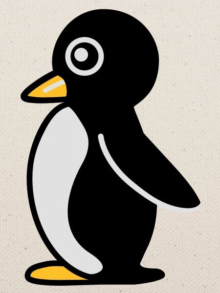 Minimalistischer Pinguin