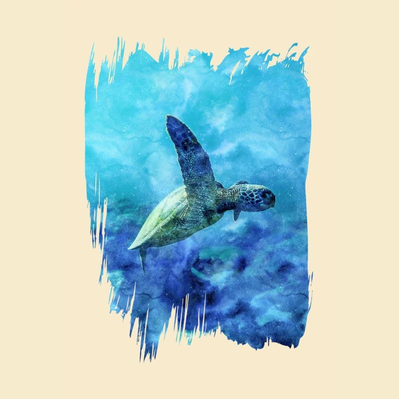 Turtle in the sea