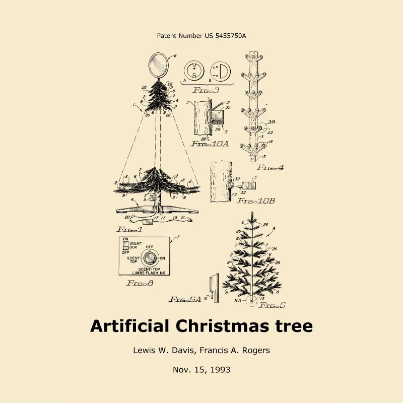 Artificial christmas tree