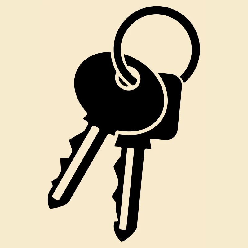 Porte-clés - clé - idée cadeau
