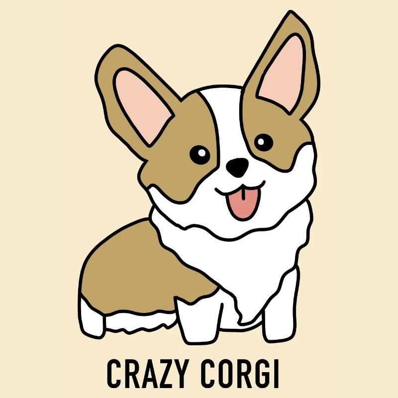 Crazy Welsh Corgi cadeau