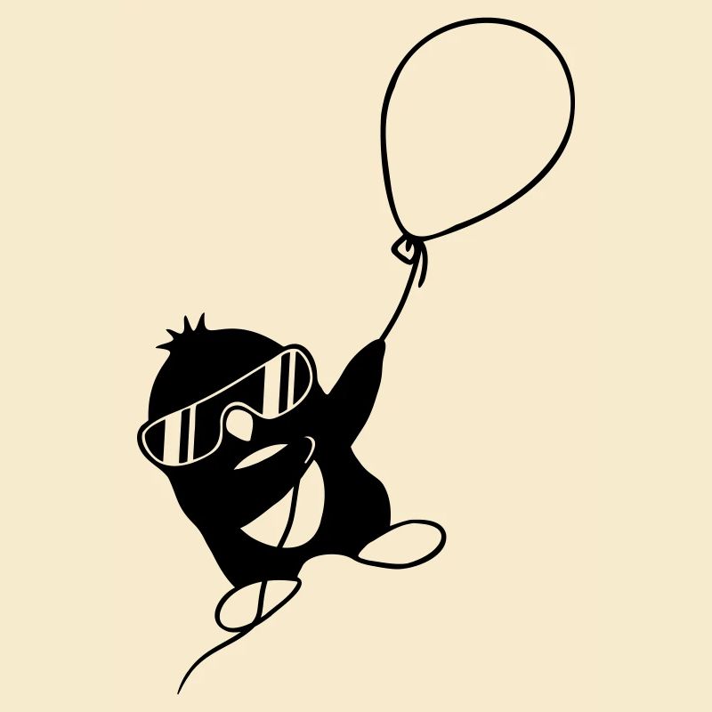 Sky Balloon Flying Penguin