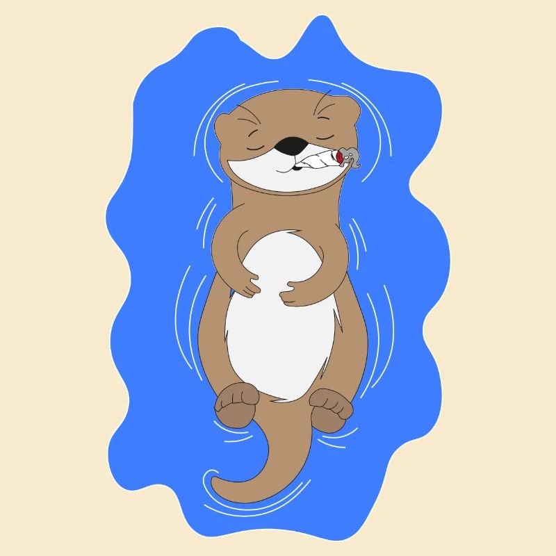 Räuchernder Otter