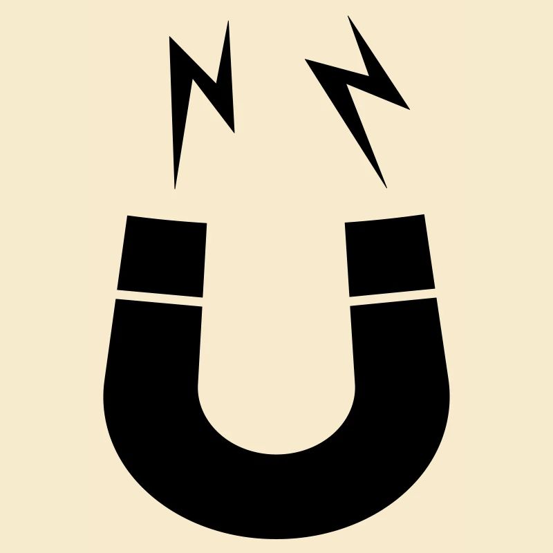 Symbol Magnet Logo Blitze