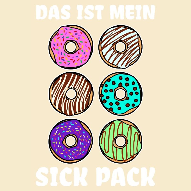 Lecker Naschen Donut Süßigkeiten Statement