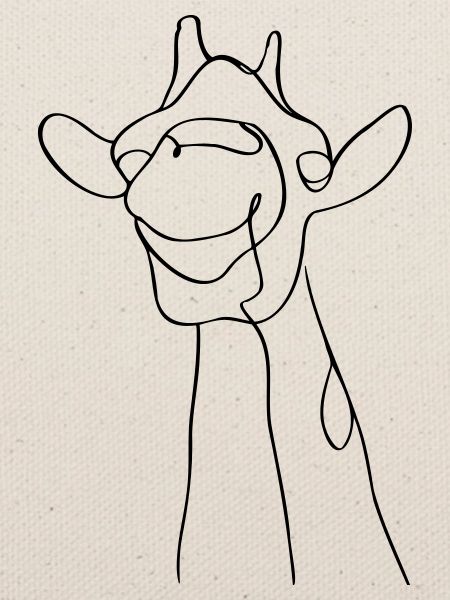 Minimalistisches Giraffendesign