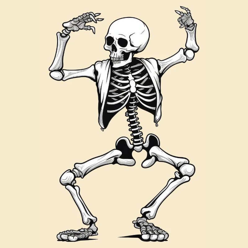 Dancing skeleton