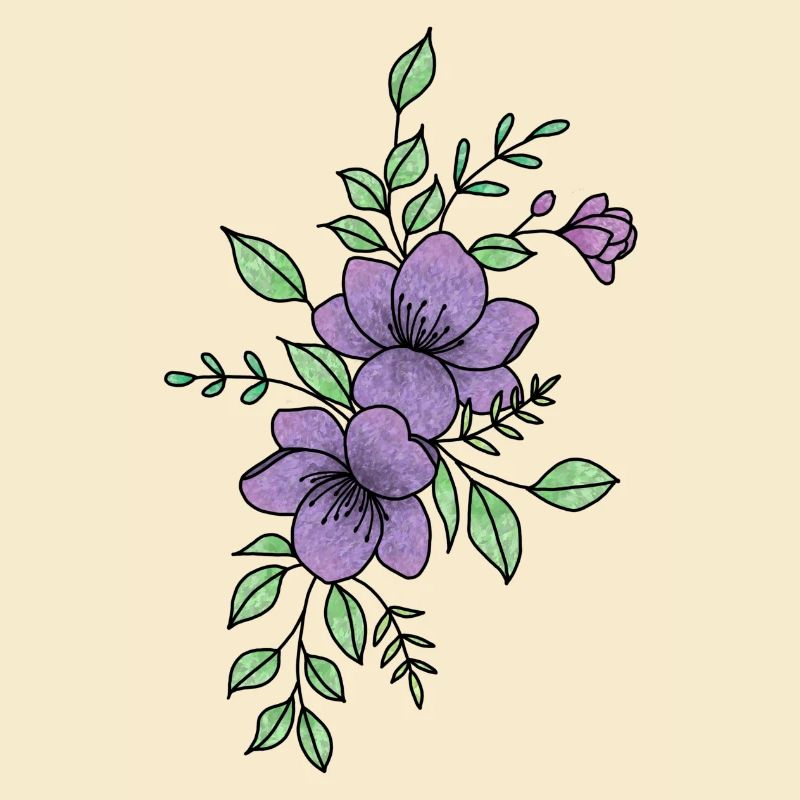 Fleur violette