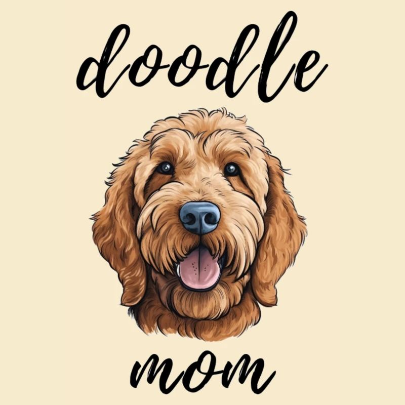 Goldendoodle mignon Doodle maman visage de chien