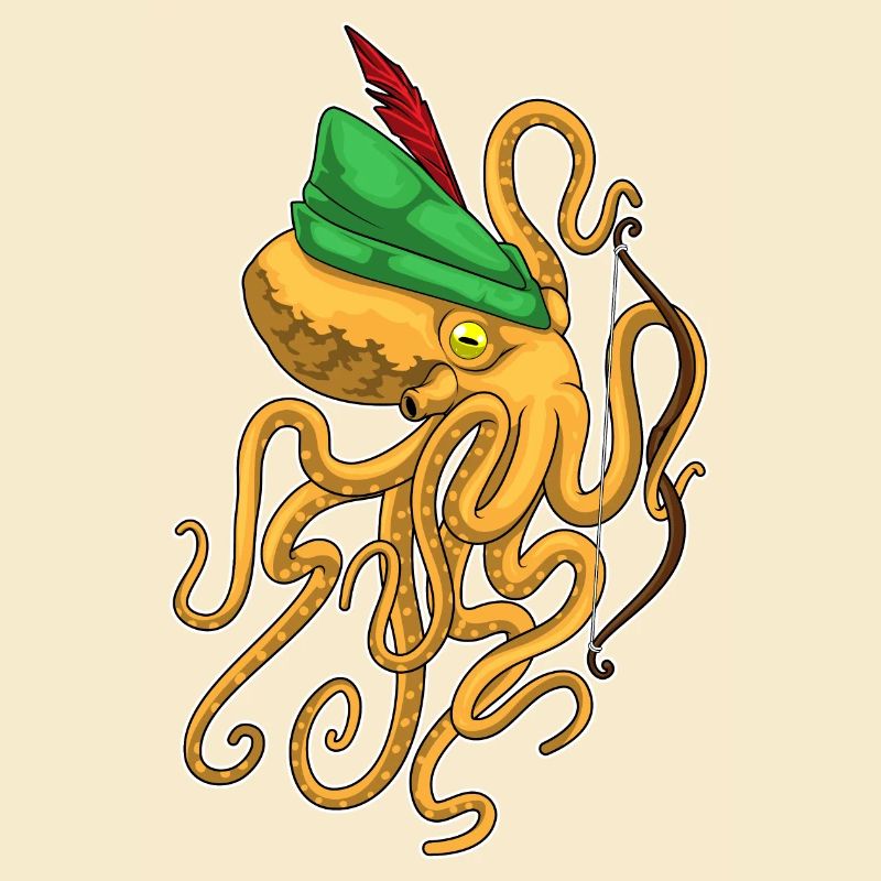 Krake Bogenschütze Bogen