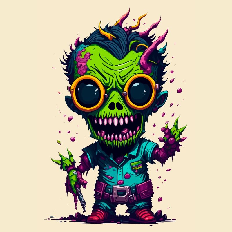 Bunter cooler Zombie