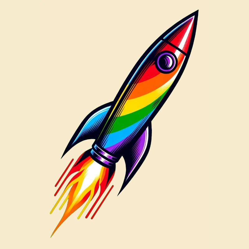 Rainbow Rocket | Rocket launch