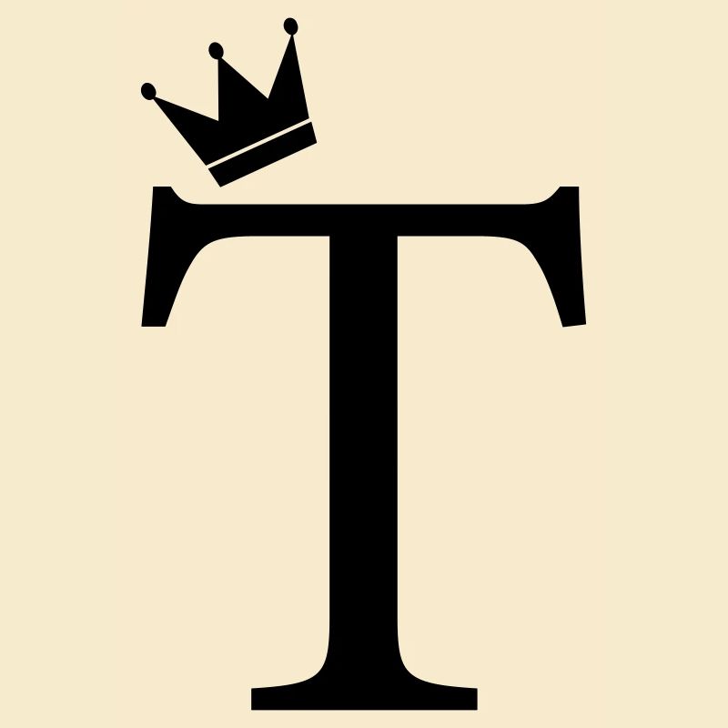 T Monogramm-Krone
