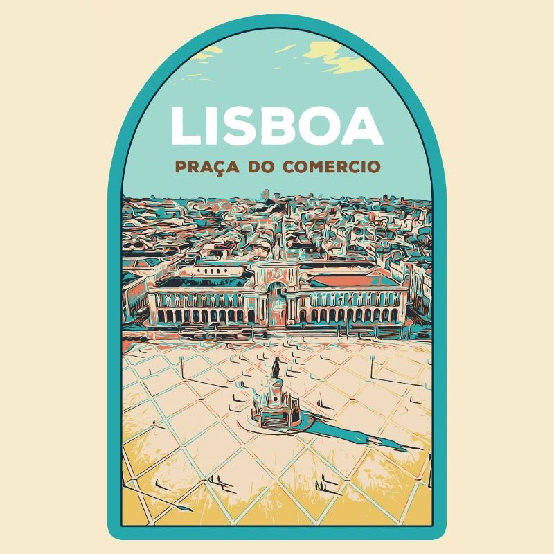 Illustration Commerce Square, Lisbon