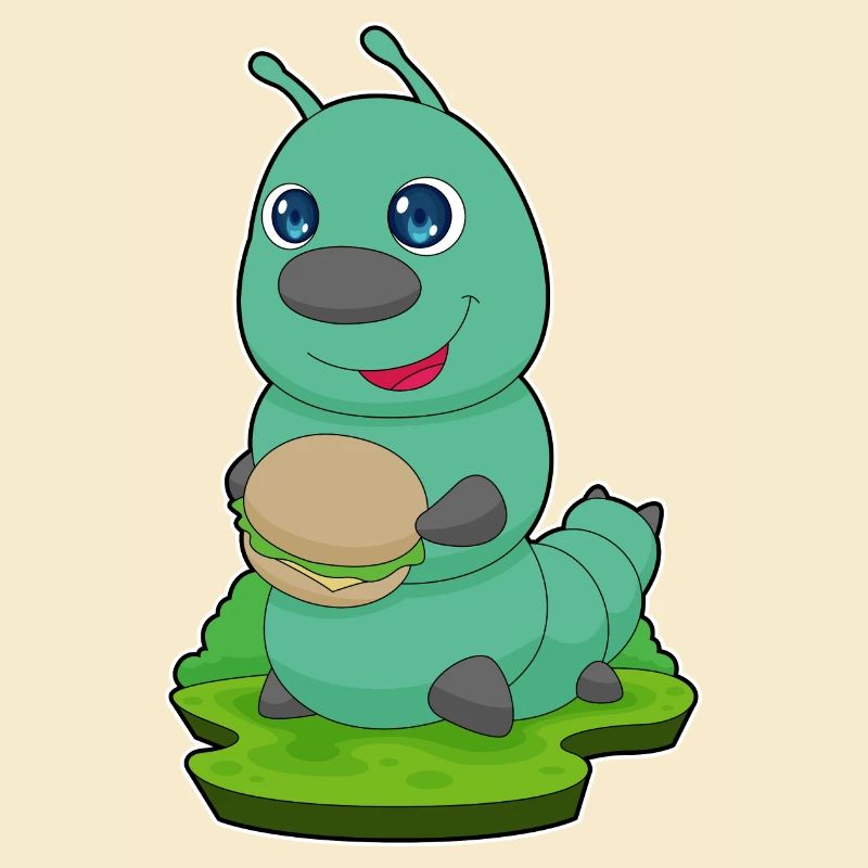 Raupe Cheeseburger