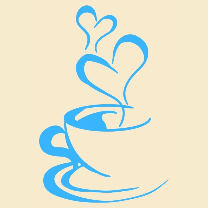 Blaue Kaffeetasse
