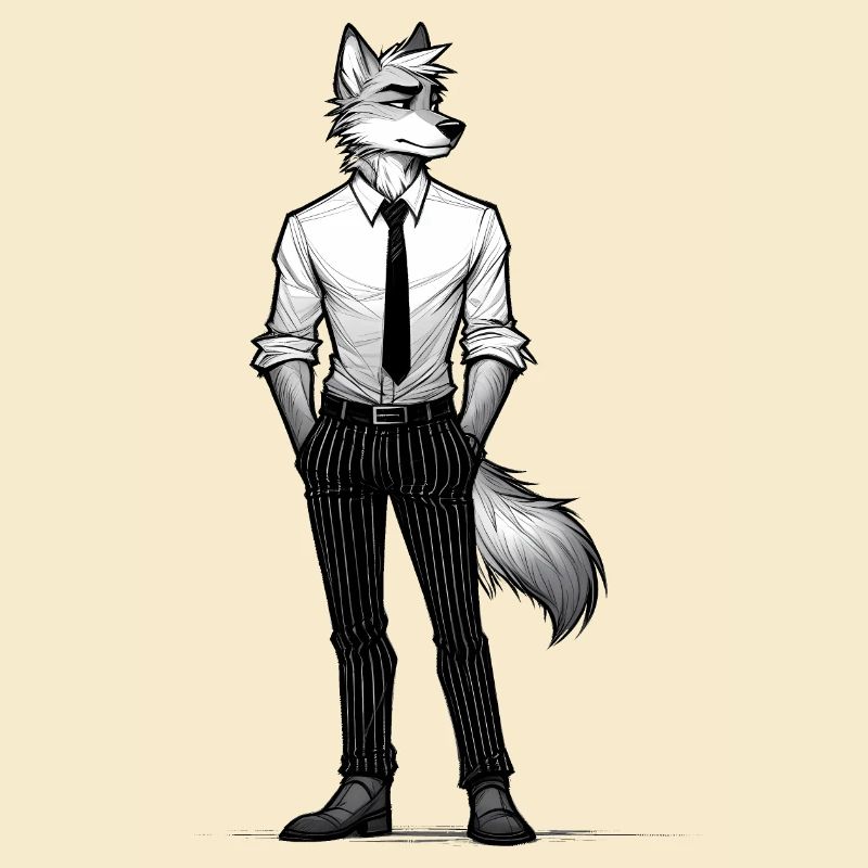 Dapper Wolf: Business Casual Beast
