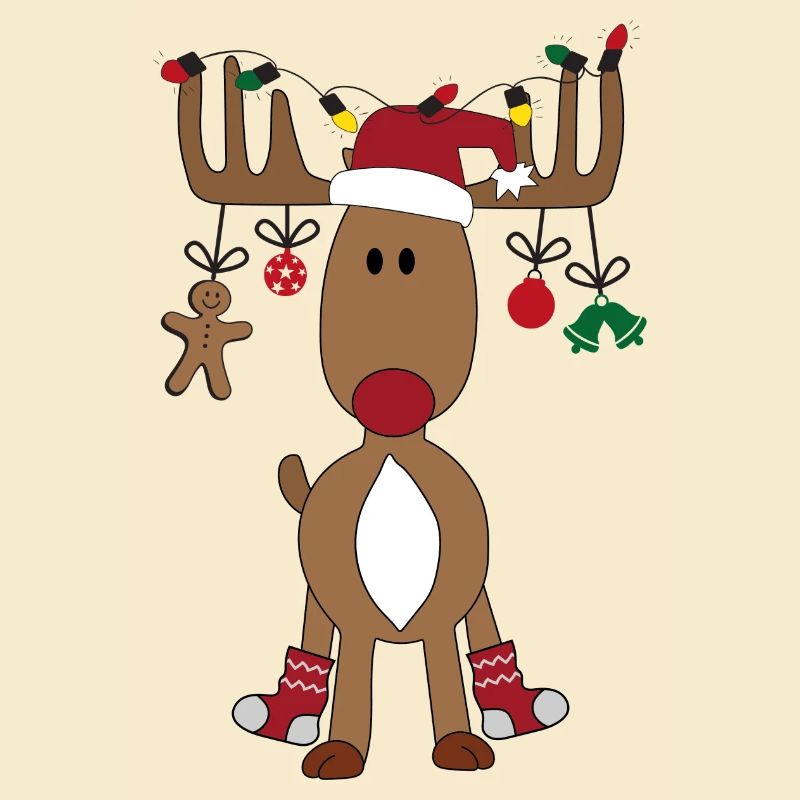 Weihnachten mit Rentier