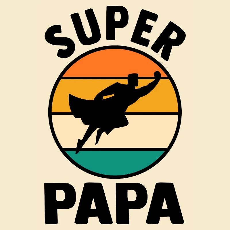 Vater Superheld Papa