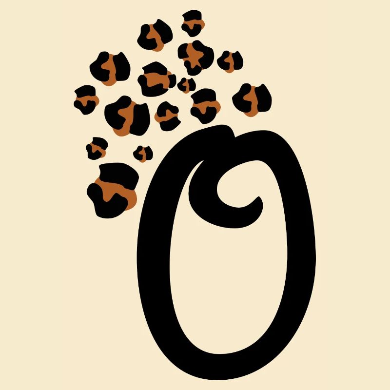 Letter o leopard patterns