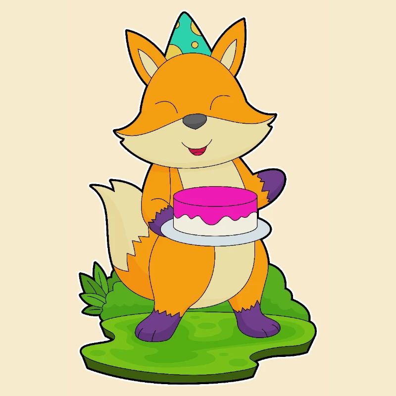 Gâteau d’anniversaire renard