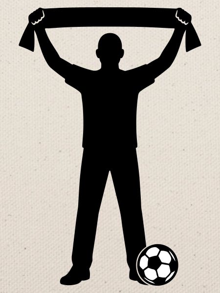 Fussball Fan Silhouette