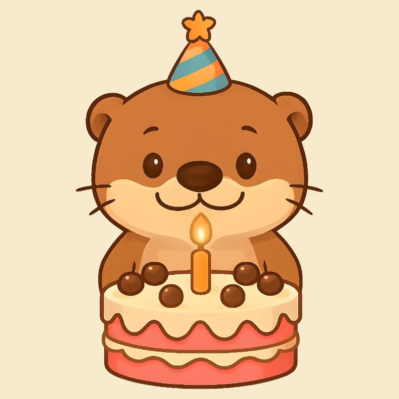 Kleiner Otter Geburtstag