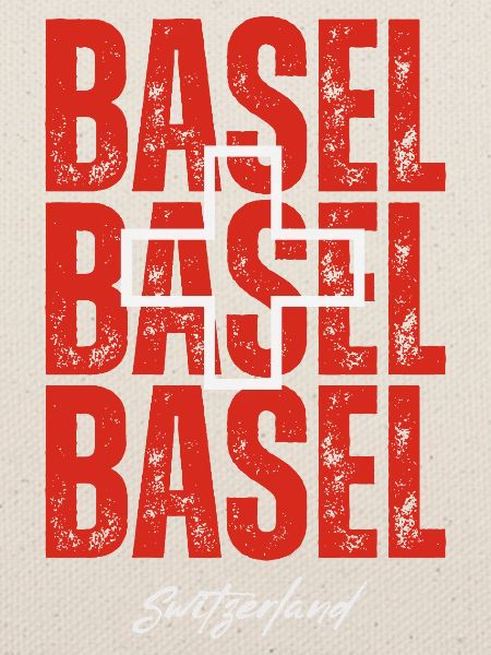 Basel Schweiz, ein Souvenir von Basel