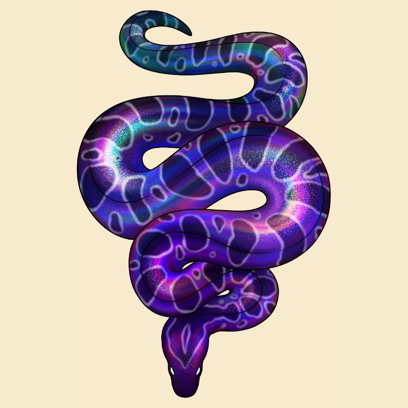 Neon Schlange Violett
