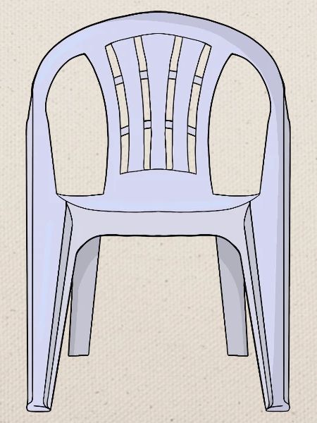 Plastik-Monobloc-Stuhl
