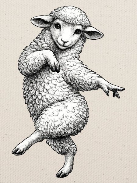 Tanzendes Lamm Sketch