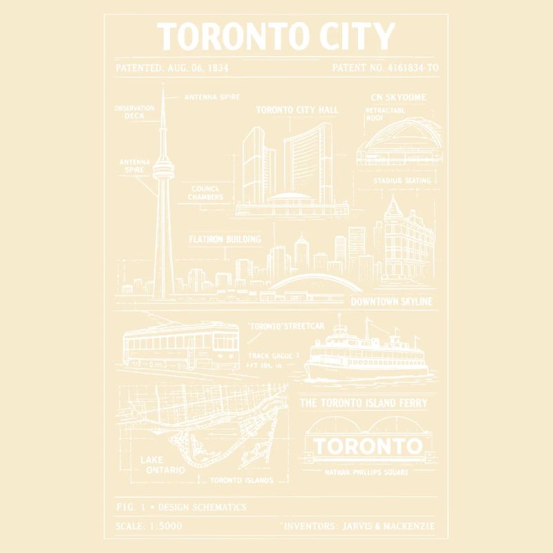 Toronto Skyline Blueprint