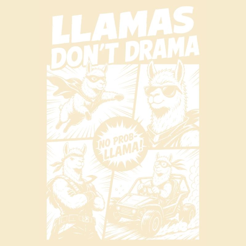 Llama Mode Action Comic