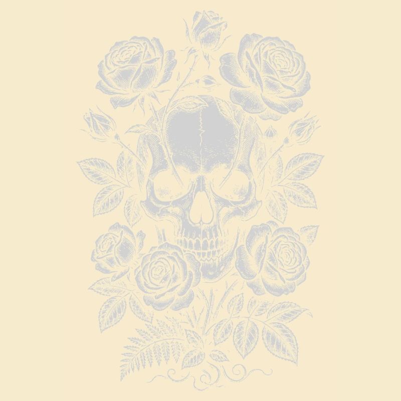 Skull Roses Noir Floral