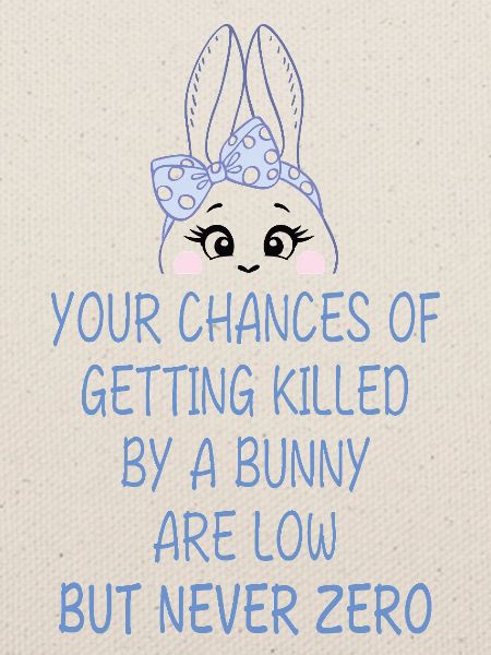 Humorvoller Bunny-Warnhinweis