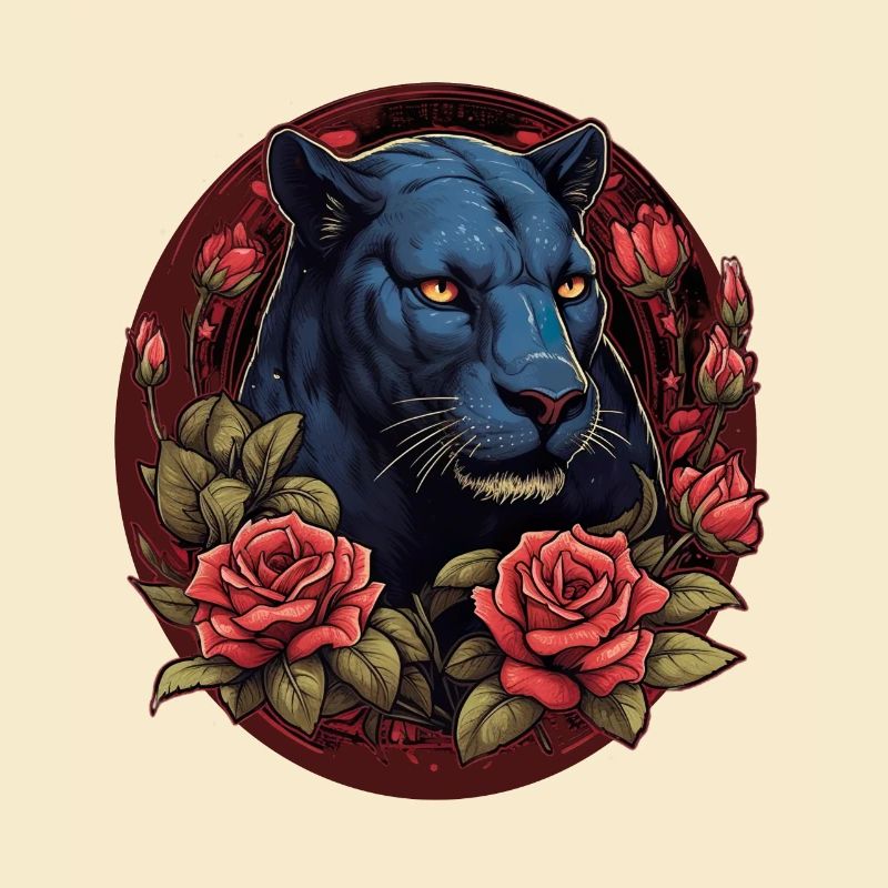 Schwarzer Panther Großkatze
