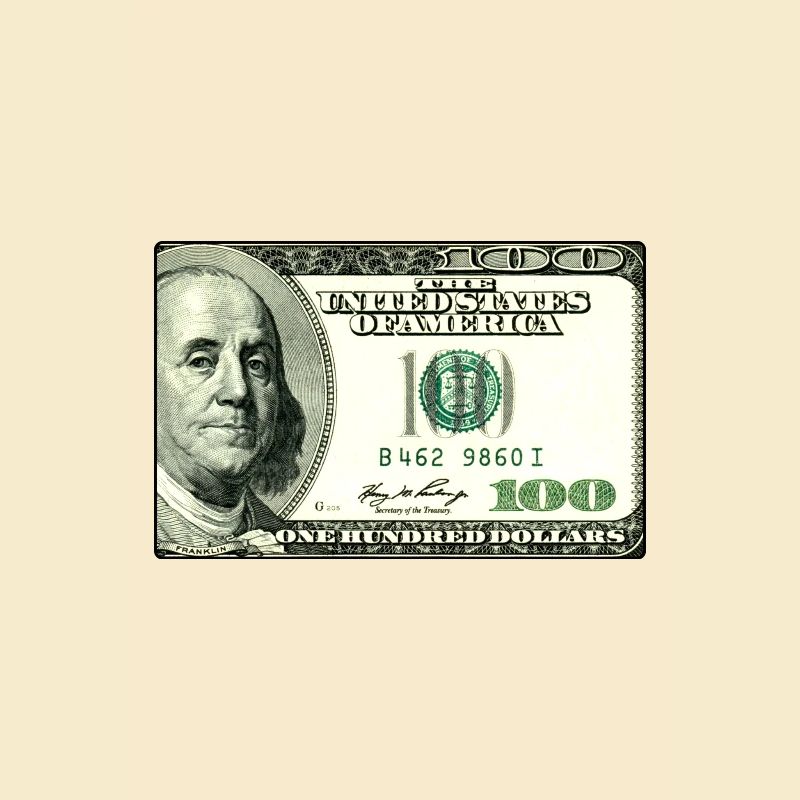$100 Dollar - Geld Bargeld