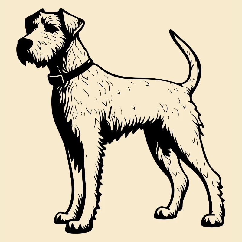Chien Airedale Terrier