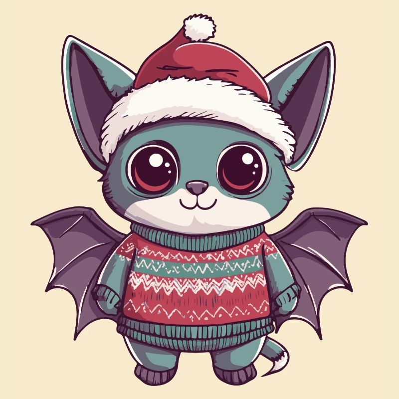 Fledermaus Weihnachten Comic