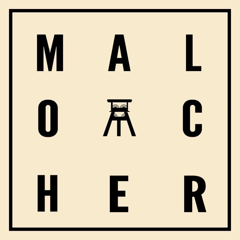Malocher mit Förderturm