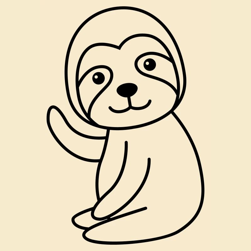 Faultier Comic Tier