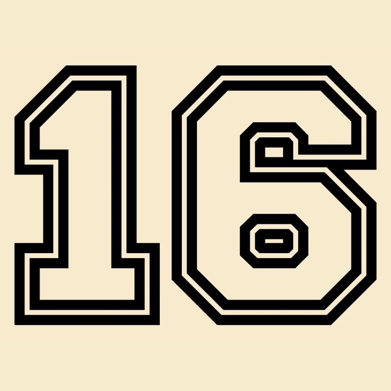 16 Zahl symbol