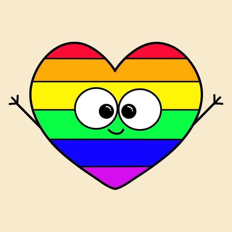 Regenbogen Herz