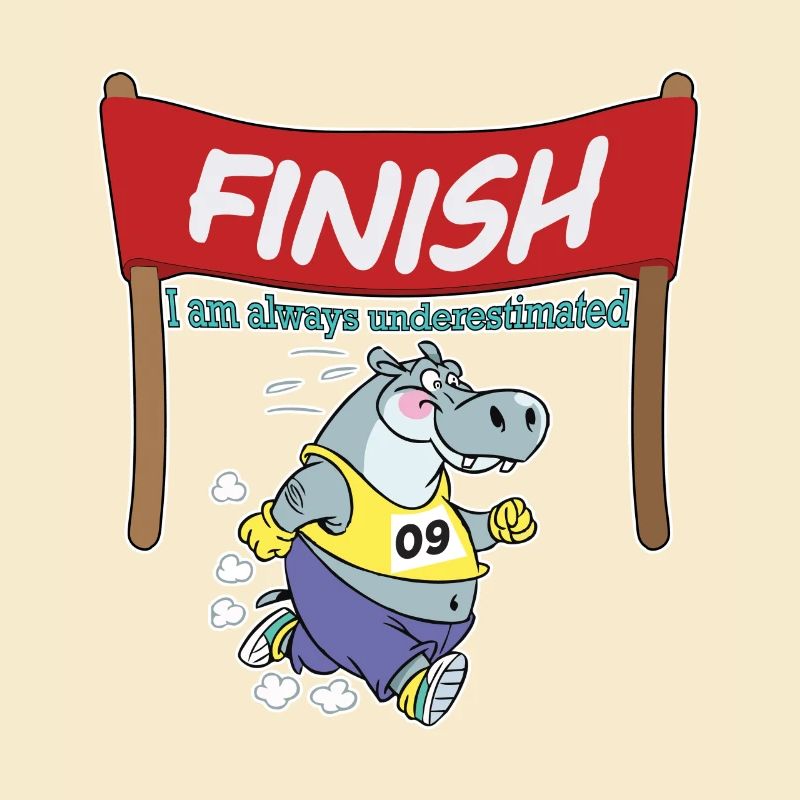 NIlpferd runs Marthon Sport