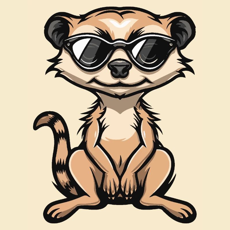 Erdmännchen Cool Comic