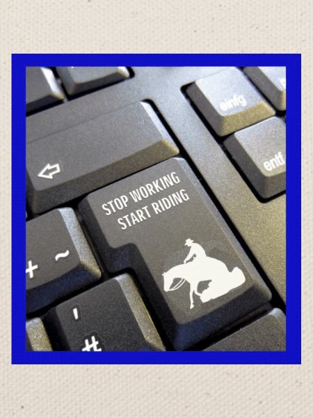 Stop working start riding